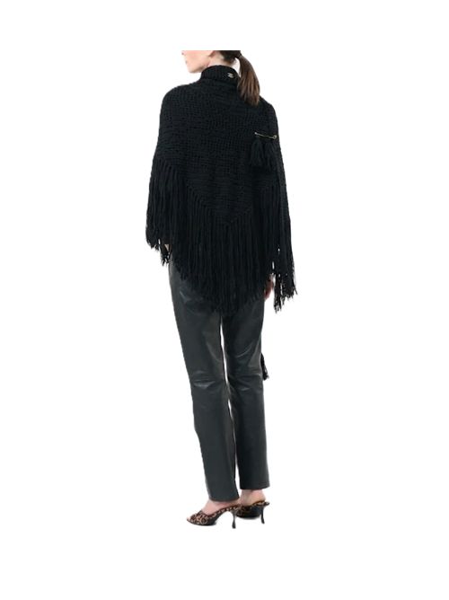 scialle peonia nero by 'Chiara is' CHIARA IS | SPEO001WOVOLCANIC BLACK